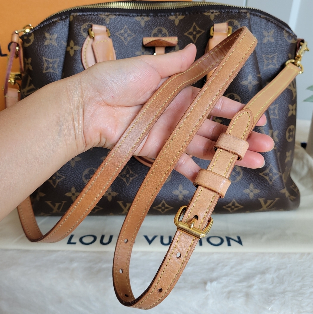 💕Beautiful DISCONTINUED Louis Vuitton Satchel Bag RIVOLI Mm Monogram - Picture 8 of 16